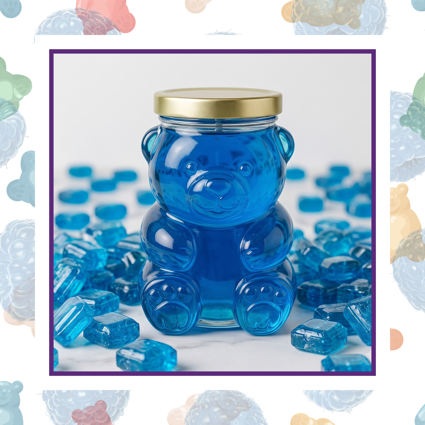 Blue Raspberry Gummy Bear